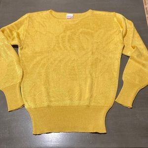 vintage Mondi yellow fruit & leaves sweater 34